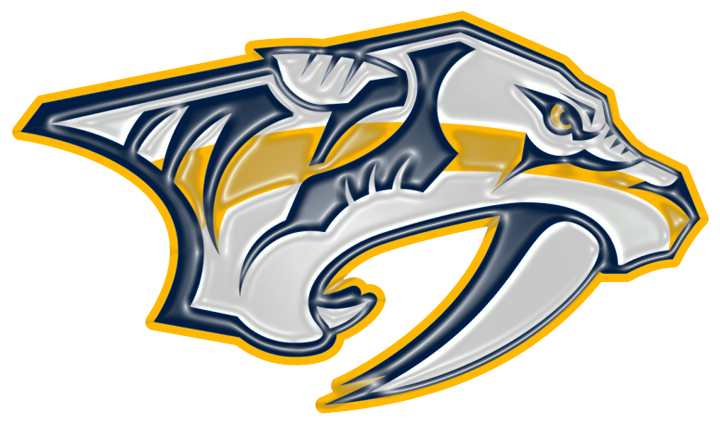 Nashville Predators Plastic Effect Logo iron on paper